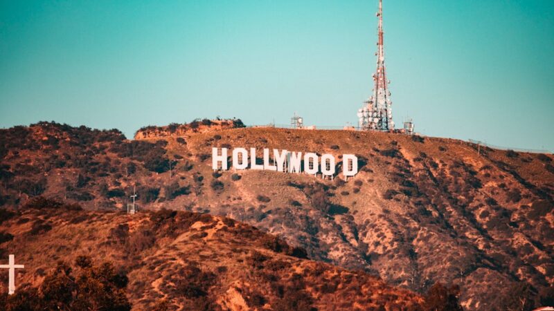 Hollywood sign.